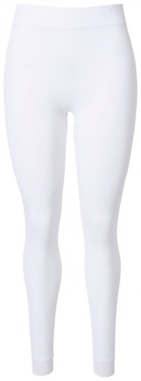 Ulla Popken 844563 Panty legging met kant Wit - Panty's & sokken - 