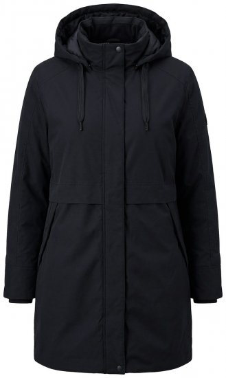 Ulla Popken 845111 Parka Zwart - Jassen - Grote maten dames jassen