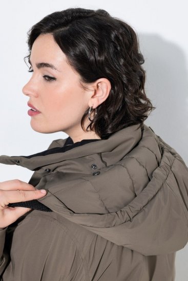 Ulla Popken 845111 Parka Donkergroen - Jassen - Grote maten dames jassen