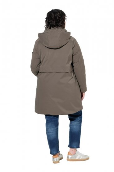 Ulla Popken 845111 Parka Donkergroen - Jassen - Grote maten dames jassen