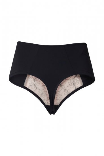 Ulla Popken 845347 Gebloemde strings Oudroze - Slips - 