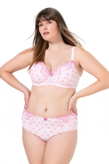Ulla Popken 845425 Slips met kant Roze - Slips - 