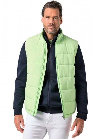 JP1880 845455 Gewatteerde stretch bodywarmer Pistachegroen - Jassen - Grote Maten Herenjassen
