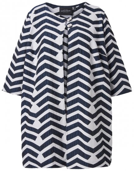 Ulla Popken 846012 Jasje Donkerblauw - Jassen - Grote maten jassen voor dames
