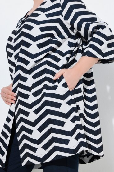 Ulla Popken 846012 Jasje Donkerblauw - Jassen - Grote maten jassen voor dames