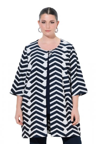 Ulla Popken 846012 Jasje Donkerblauw - Jassen - Grote maten jassen voor dames