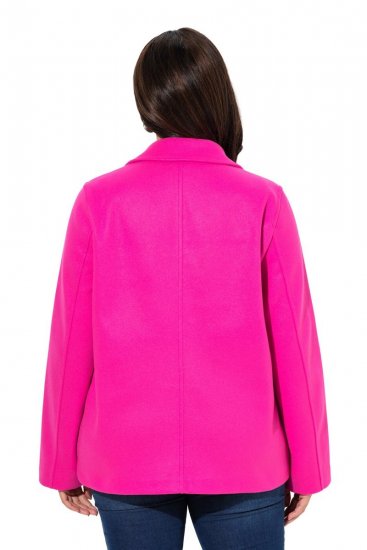 Ulla Popken 846021 Fleece jas Roze - Jassen - Grote maten dames jassen