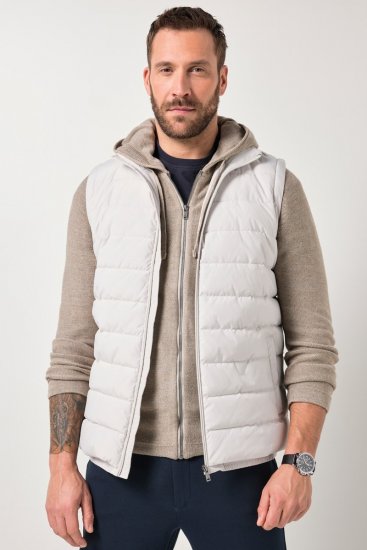 JP1880 846034 Outdoorbodywarmer Grijsbeige - Jassen - Grote Maten Herenjassen