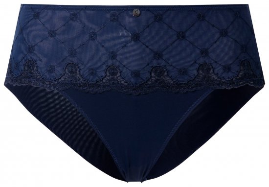 Ulla Popken 846235 Hipsters met kant Donkerblauw - Slips - 
