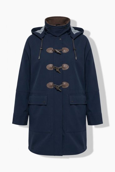 Ulla Popken 846278 Softshell jas Donkerblauw - Jassen - Grote maten dames jassen