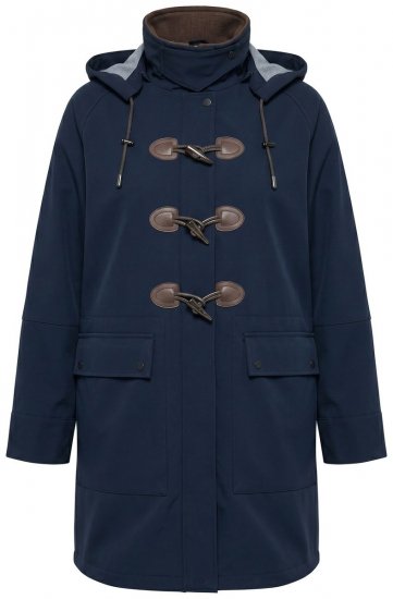 Ulla Popken 846278 Softshell jas Donkerblauw - Jassen - Grote maten dames jassen