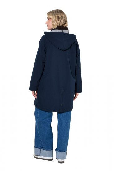 Ulla Popken 846278 Softshell jas Donkerblauw - Jassen - Grote maten dames jassen
