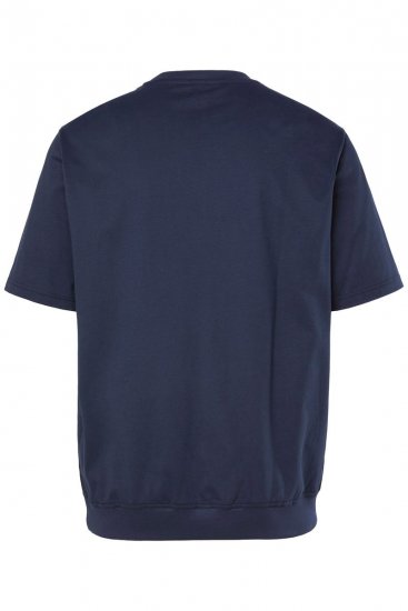 JP1880 846657 T-shirt bellyfit met badges Donkerblauw TALL - TALL T-shirts - Extra lange T-shirts voor heren