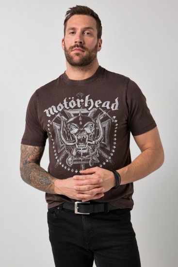 JP1880 Motörhead Soft Jersey Vintage T-Shirt Brown - Band T-shirts - Band t-shirts vanaf 2XL