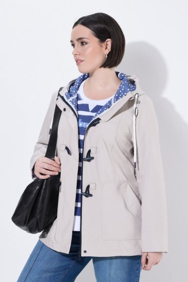 Ulla Popken 846853 Softshell jack Champagne - Jassen - Grote maten jassen voor dames