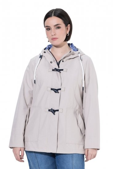 Ulla Popken 846853 Softshell jack Champagne - Jassen - Grote maten jassen voor dames