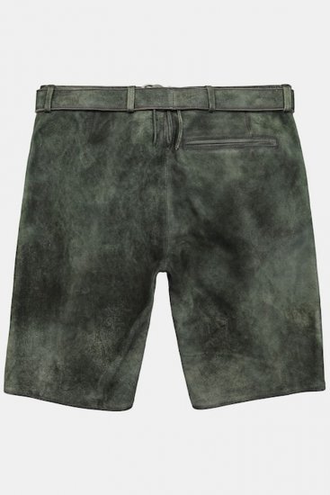 JP1880 846895 Bermuda van geitensuède Donkerolijf - Shorts - Grote Maten Korte Broeken Heren
