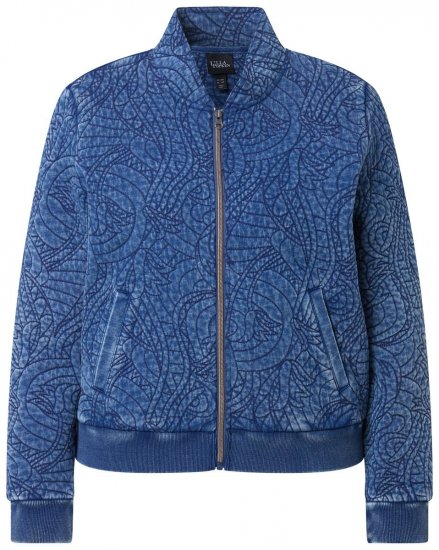Ulla Popken 847035 Gewatteerd jack Denimblauw - Jassen - Grote maten jassen voor dames