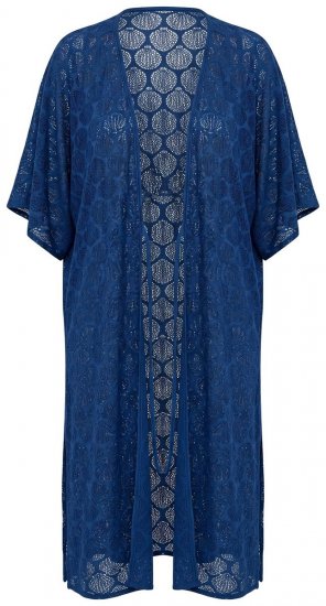 Ulla Popken 847654 Bedrukte jurk Donkerblauw - Kaftans - 