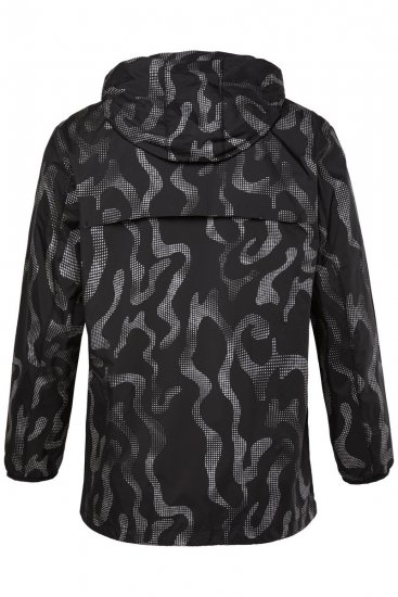 Jay-Pi 847852 Ultralicht outdoorjack met reflectieprint Zwart - Jassen - Grote Maten Herenjassen