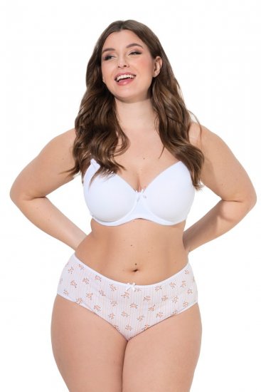 Ulla Popken 849098 Gebloemde slips 6-pack Oranje - Slips - 