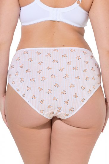 Ulla Popken 849098 Gebloemde slips 6-pack Oranje - Slips - 