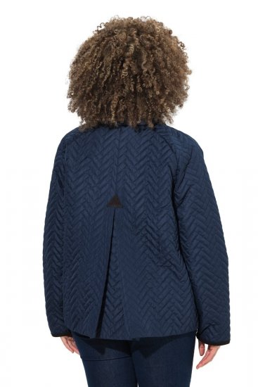 Ulla Popken 849111 Gewatteerd jack Donkerblauw - Jassen - Grote maten jassen voor dames