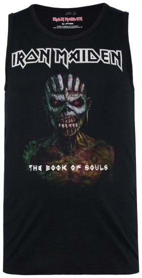 JP1880 849285 Iron Maiden The Book of Souls Tanktop Zwart - Band T-shirts - Band t-shirts vanaf 2XL