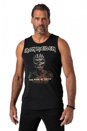JP1880 849285 Iron Maiden The Book of Souls Tanktop Zwart - Band T-shirts - Band t-shirts vanaf 2XL