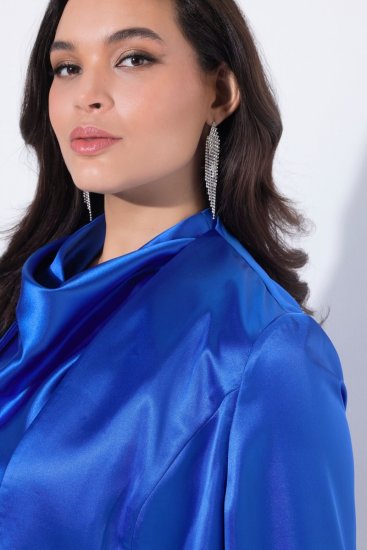 Ulla Popken 849457 Bolero Koningsblauw - Jassen - Grote maten jassen voor dames