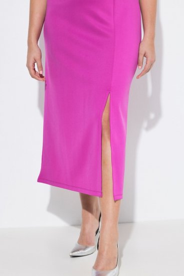 Ulla Popken 849508 Avondjurk Lila - Avondjurken - Grote maten avondkleding