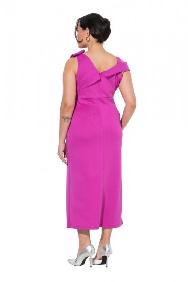 Ulla Popken 849508 Avondjurk Lila - Avondjurken - Grote maten avondkleding