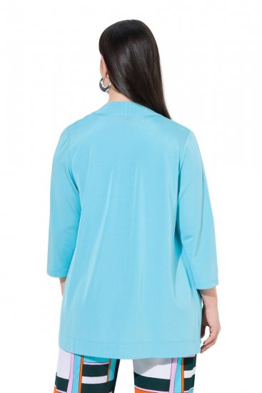 Ulla Popken 849620 Jasje Blauw - Jassen - Grote maten jassen voor dames