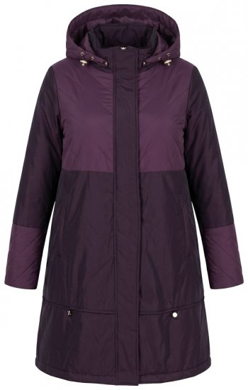 Ulla Popken 849908 Regenjas Wijnrood - Jassen - Grote maten jassen voor dames