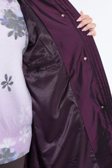 Ulla Popken 849908 Regenjas Wijnrood - Jassen - Grote maten jassen voor dames