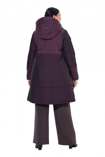 Ulla Popken 849908 Regenjas Wijnrood - Jassen - Grote maten jassen voor dames