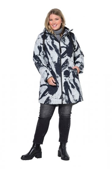 Ulla Popken 849984 Functionele jas Grijs - Jassen - Grote maten dames jassen
