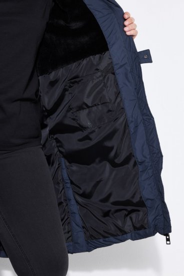 Ulla Popken 850041 Gewatteerde jas Donkerblauw - Jassen - Grote maten dames jassen