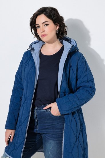 Ulla Popken 850361 Functioneel jack Denimblauw - Jassen - Grote maten jassen voor dames