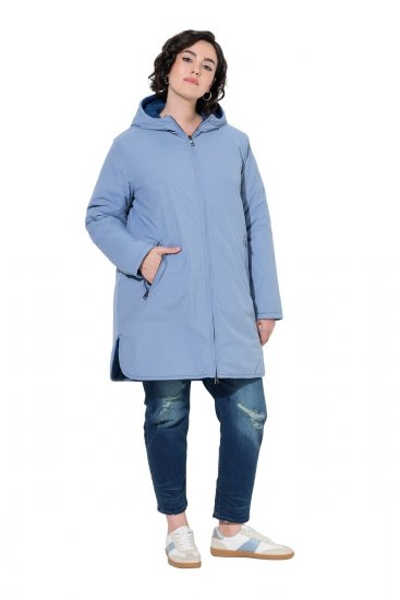 Ulla Popken 850361 Functioneel jack Denimblauw - Jassen - Grote maten jassen voor dames
