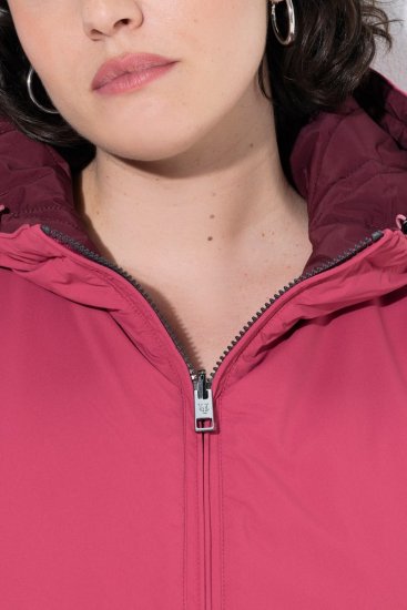 Ulla Popken 850361 HYPRAR omkeerbare functionele jas Lichtroze - Jassen - Grote maten jassen voor dames