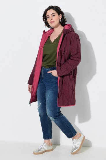 Ulla Popken 850361 HYPRAR omkeerbare functionele jas Lichtroze - Jassen - Grote maten jassen voor dames