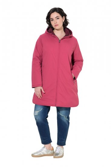 Ulla Popken 850361 HYPRAR omkeerbare functionele jas Lichtroze - Jassen - Grote maten jassen voor dames