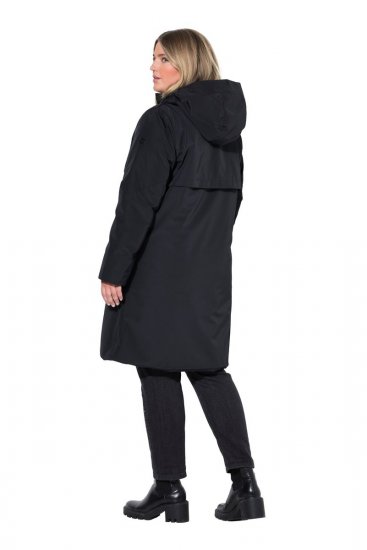 Ulla Popken 850774 Functionele jas Zwart - Jassen - Grote maten dames jassen