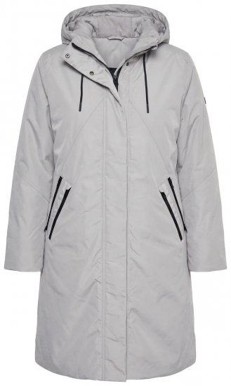 Ulla Popken 850774 Functionele jas Grijs - Jassen - Grote maten dames jassen