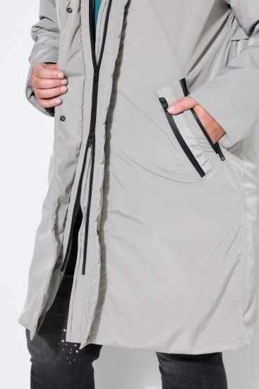 Ulla Popken 850774 Functionele jas Grijs - Jassen - Grote maten dames jassen