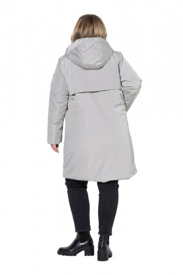 Ulla Popken 850774 Functionele jas Grijs - Jassen - Grote maten dames jassen