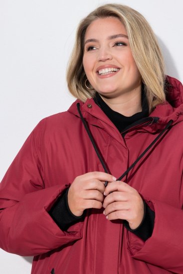 Ulla Popken 850794 Functionele jas Rood - Jassen - Grote maten dames jassen