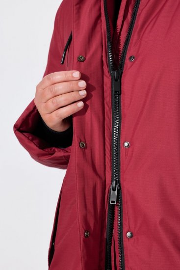 Ulla Popken 850794 Functionele jas Rood - Jassen - Grote maten dames jassen