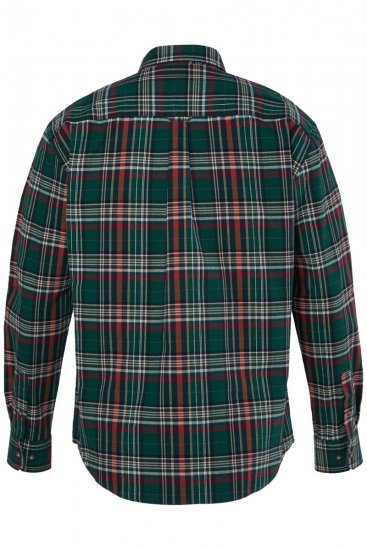 JP1880 850923 Geruit overhemd met lange mouwen Bosgroen TALL - TALL hemden - Hemden in TALL-lengte